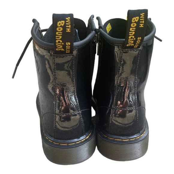 Dr. Martens 1460 Patent Black Combat Boots (Combs) - Picture 4 of 9